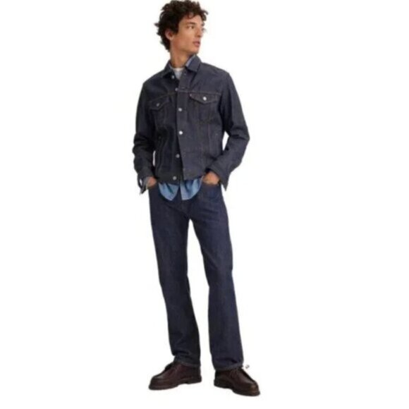 Levis 501 Straight Leg Button Fly Jeans - Picture 2 of 8